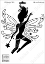 Schablone-Stencil A4 213-1612 Elfe mit Zauberstab
